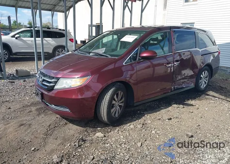2016 Honda Odyssey Ex-L z USA, uszkodzony, nr VIN 5FNRL5H64GB046348